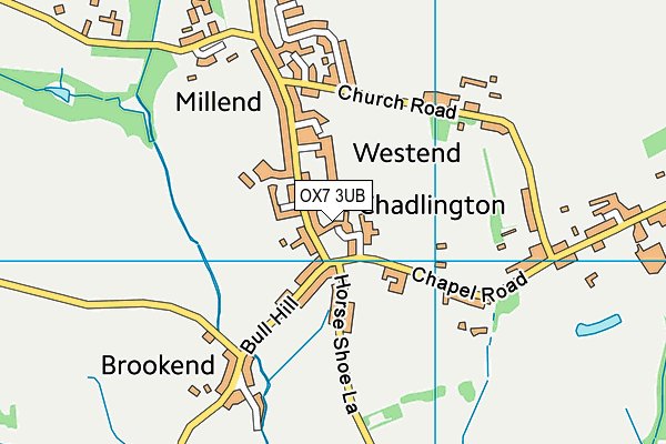 OX7 3UB map - OS VectorMap District (Ordnance Survey)