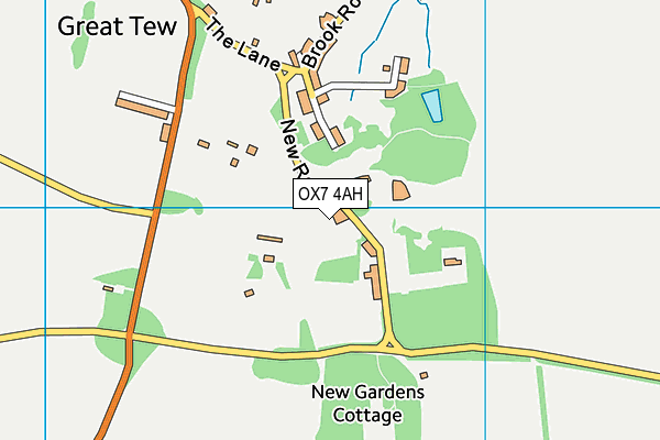 OX7 4AH map - OS VectorMap District (Ordnance Survey)