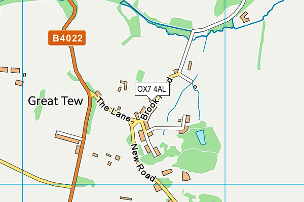 OX7 4AL map - OS VectorMap District (Ordnance Survey)
