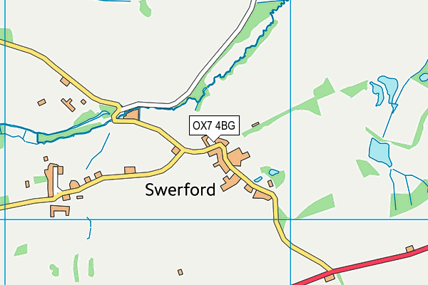 OX7 4BG map - OS VectorMap District (Ordnance Survey)