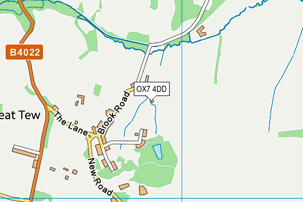 OX7 4DD map - OS VectorMap District (Ordnance Survey)