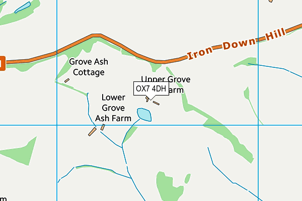 OX7 4DH map - OS VectorMap District (Ordnance Survey)