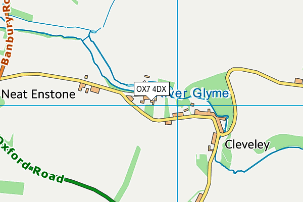 OX7 4DX map - OS VectorMap District (Ordnance Survey)