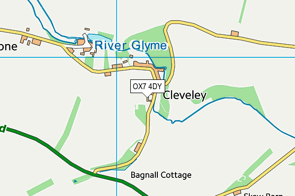 OX7 4DY map - OS VectorMap District (Ordnance Survey)