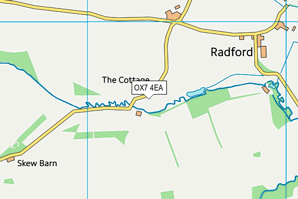 OX7 4EA map - OS VectorMap District (Ordnance Survey)