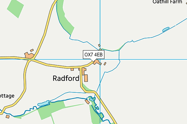 OX7 4EB map - OS VectorMap District (Ordnance Survey)