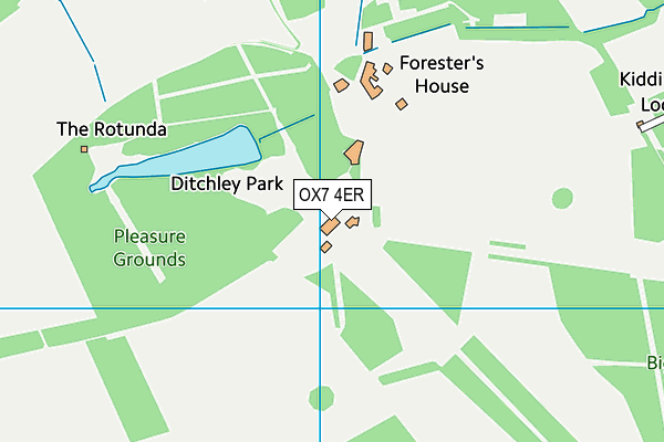 OX7 4ER map - OS VectorMap District (Ordnance Survey)