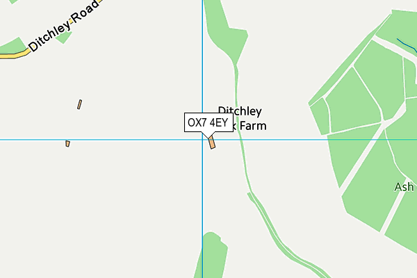 OX7 4EY map - OS VectorMap District (Ordnance Survey)