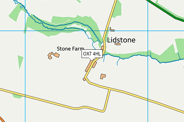 OX7 4HL map - OS VectorMap District (Ordnance Survey)