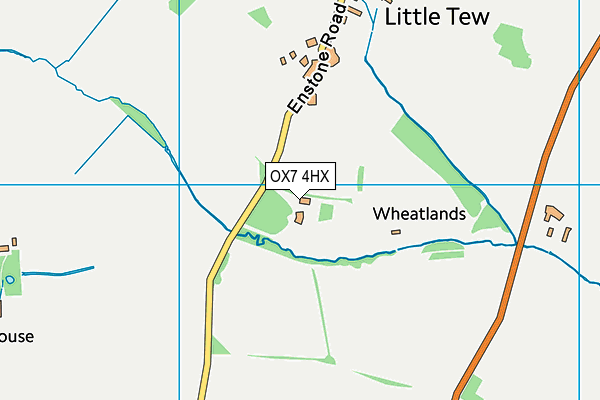 OX7 4HX map - OS VectorMap District (Ordnance Survey)