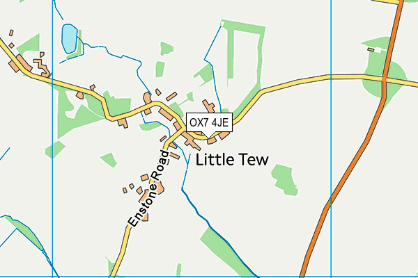 OX7 4JE map - OS VectorMap District (Ordnance Survey)