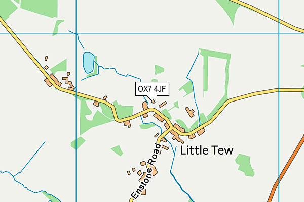 OX7 4JF map - OS VectorMap District (Ordnance Survey)