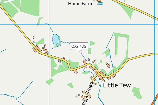 OX7 4JG map - OS VectorMap District (Ordnance Survey)