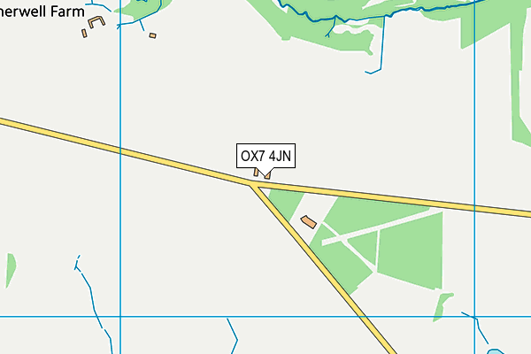 OX7 4JN map - OS VectorMap District (Ordnance Survey)