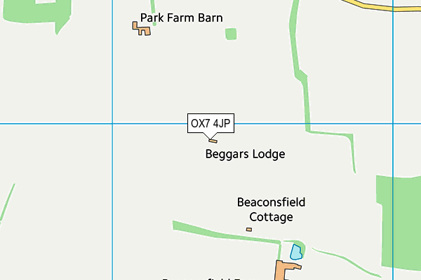 OX7 4JP map - OS VectorMap District (Ordnance Survey)