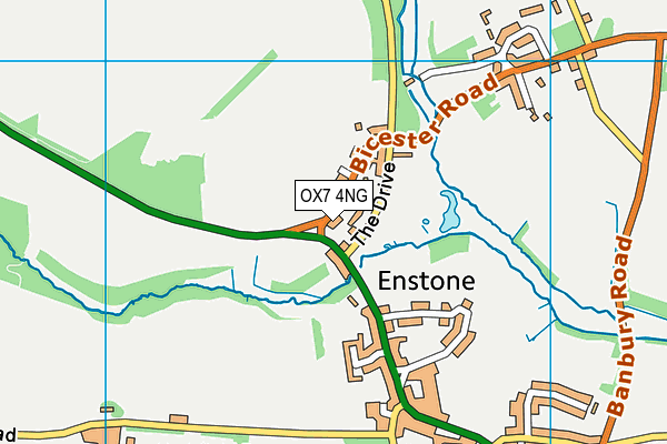 OX7 4NG map - OS VectorMap District (Ordnance Survey)