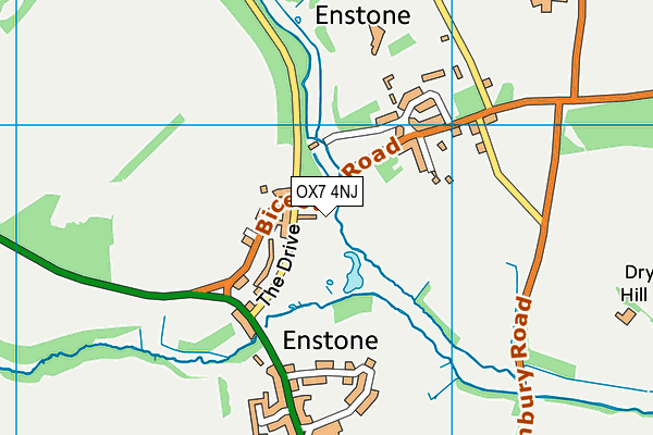 OX7 4NJ map - OS VectorMap District (Ordnance Survey)