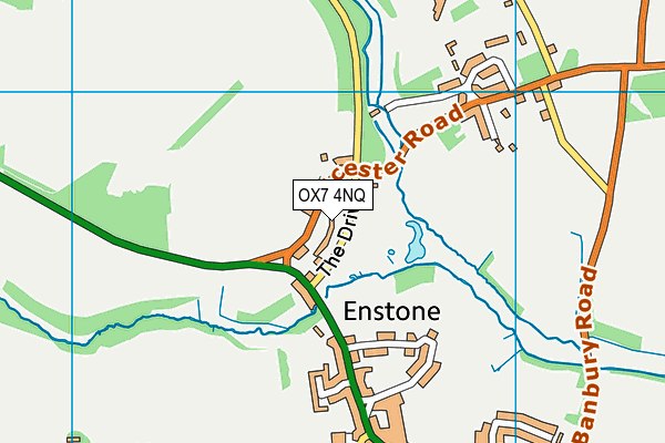 OX7 4NQ map - OS VectorMap District (Ordnance Survey)