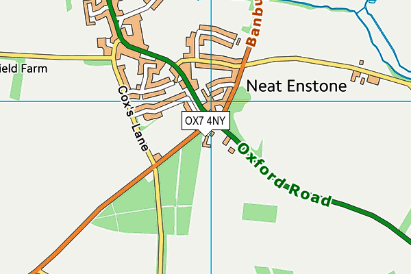 OX7 4NY map - OS VectorMap District (Ordnance Survey)