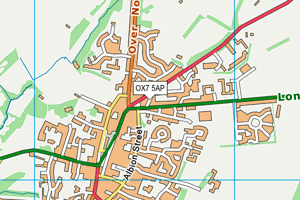 OX7 5AP map - OS VectorMap District (Ordnance Survey)