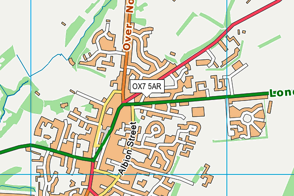 OX7 5AR map - OS VectorMap District (Ordnance Survey)