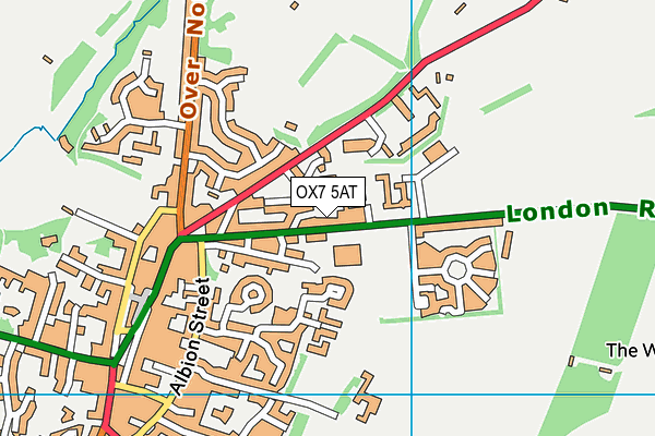 OX7 5AT map - OS VectorMap District (Ordnance Survey)