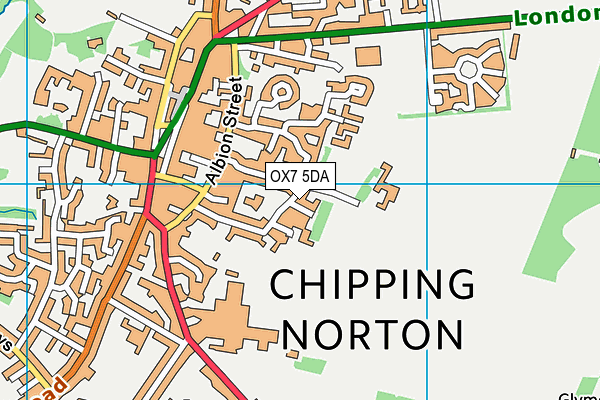 OX7 5DA map - OS VectorMap District (Ordnance Survey)