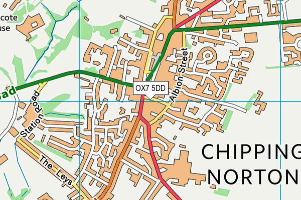OX7 5DD map - OS VectorMap District (Ordnance Survey)