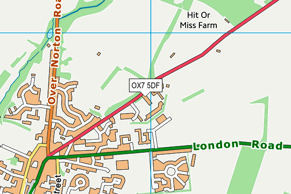 OX7 5DF map - OS VectorMap District (Ordnance Survey)