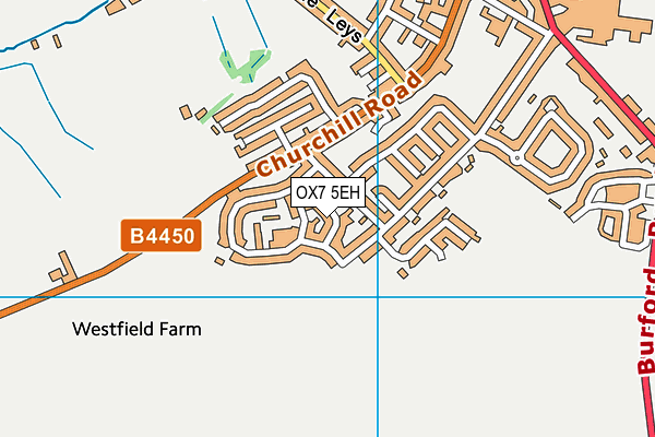 OX7 5EH map - OS VectorMap District (Ordnance Survey)