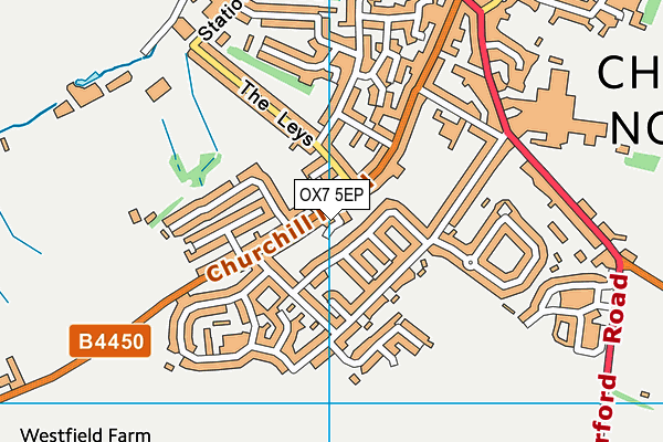 OX7 5EP map - OS VectorMap District (Ordnance Survey)