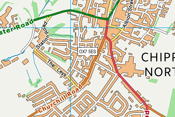 OX7 5ES map - OS VectorMap District (Ordnance Survey)
