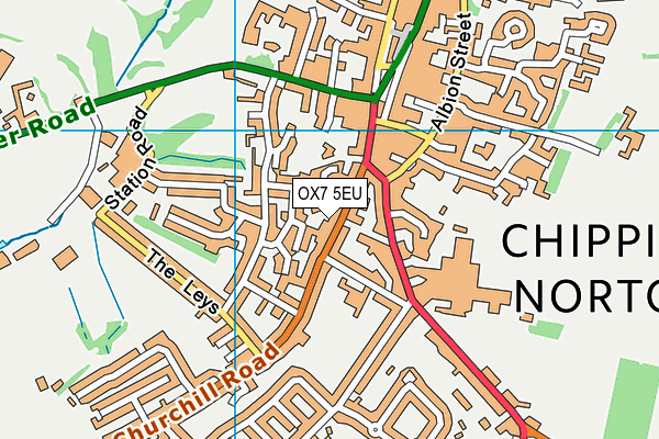 OX7 5EU map - OS VectorMap District (Ordnance Survey)