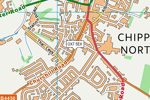 OX7 5EX map - OS VectorMap District (Ordnance Survey)