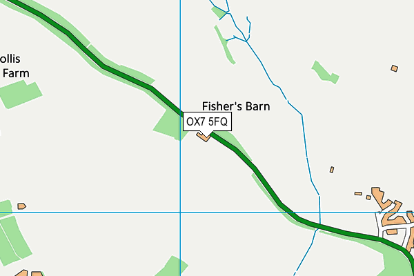 OX7 5FQ map - OS VectorMap District (Ordnance Survey)