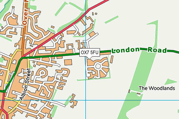 OX7 5FU map - OS VectorMap District (Ordnance Survey)