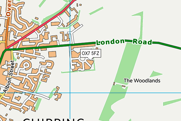 OX7 5FZ map - OS VectorMap District (Ordnance Survey)