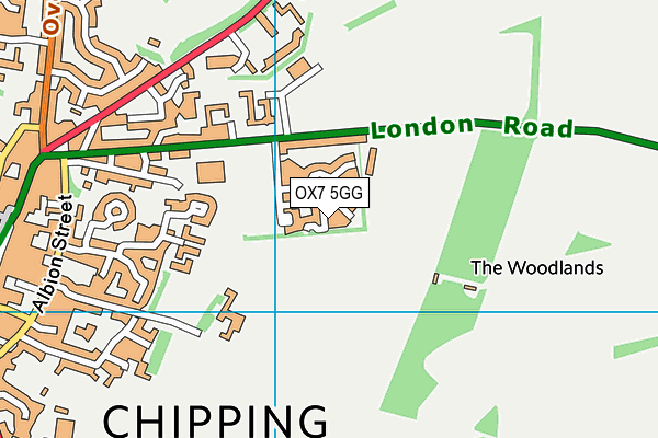 OX7 5GG map - OS VectorMap District (Ordnance Survey)