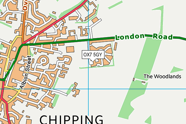 OX7 5GY map - OS VectorMap District (Ordnance Survey)