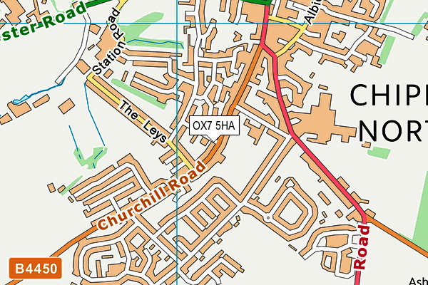 OX7 5HA map - OS VectorMap District (Ordnance Survey)