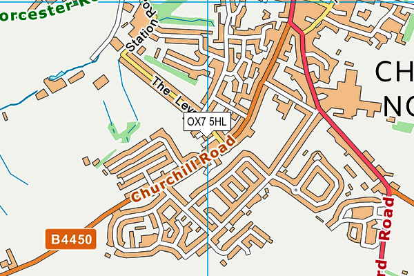 OX7 5HL map - OS VectorMap District (Ordnance Survey)