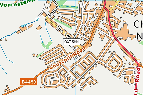 OX7 5HN map - OS VectorMap District (Ordnance Survey)