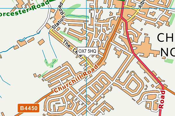 OX7 5HQ map - OS VectorMap District (Ordnance Survey)