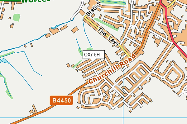 OX7 5HT map - OS VectorMap District (Ordnance Survey)