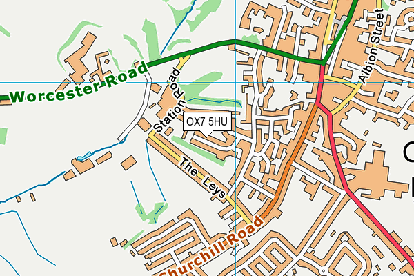 OX7 5HU map - OS VectorMap District (Ordnance Survey)