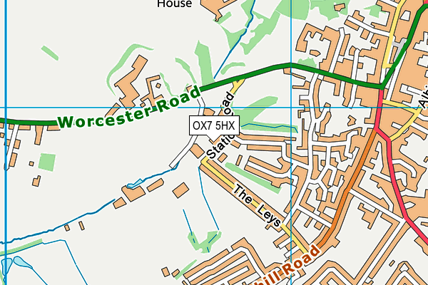 OX7 5HX map - OS VectorMap District (Ordnance Survey)