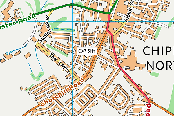 OX7 5HY map - OS VectorMap District (Ordnance Survey)