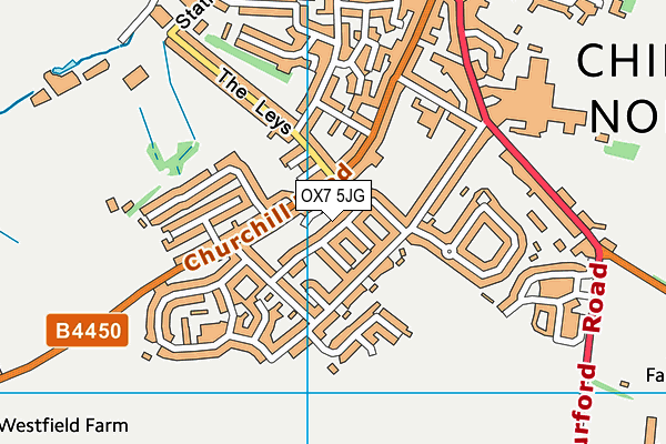 OX7 5JG map - OS VectorMap District (Ordnance Survey)