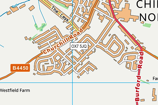 OX7 5JQ map - OS VectorMap District (Ordnance Survey)