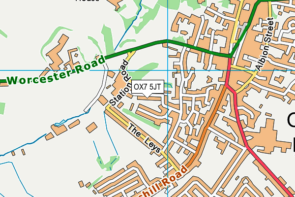 OX7 5JT map - OS VectorMap District (Ordnance Survey)